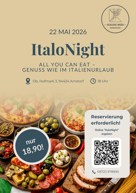Banner ItaloNight 🍝 Italienisches All You Can Eat