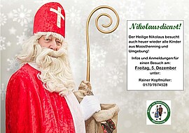 Banner Nikolausdienst der Trachtenjugend Moosthenning