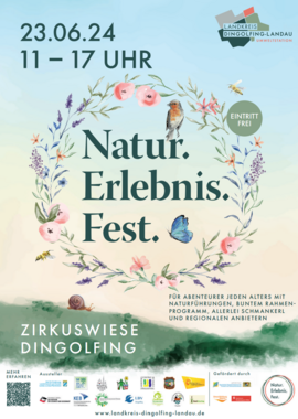 Banner Die LBV Kreisgruppe beim Natur-Erlebnis-Fest in Dingolfing